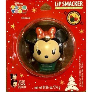 Disney Lip Smacker Holiday Tsum Tsum Minnie Mouse Punch Flavor Lip Balm NEW